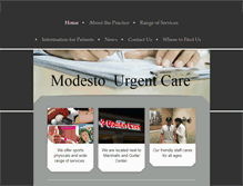 Tablet Screenshot of modesto-urgent-care.com